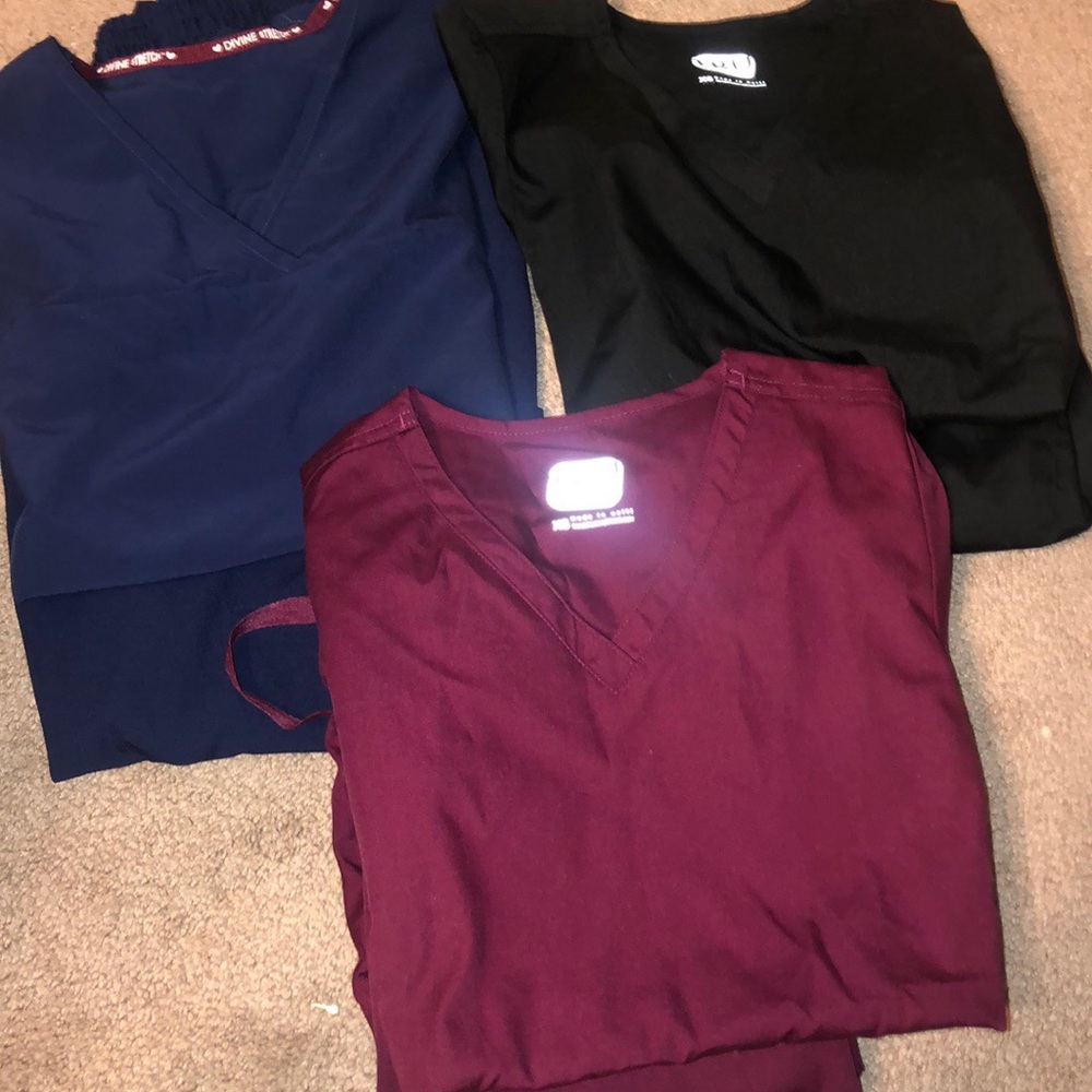 3 sets of scrubs
